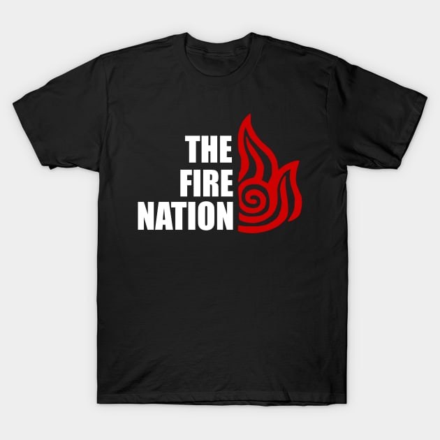 Fire Face Nation T-Shirt by queennerdco